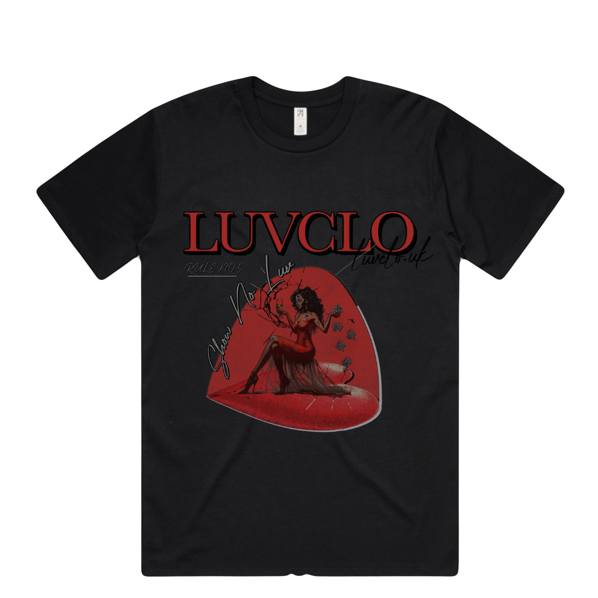 Classic Heart Tee - Black
