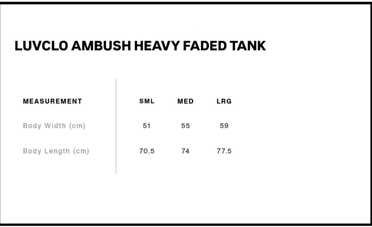 Luvclo Ambush Heavy Faded Tank