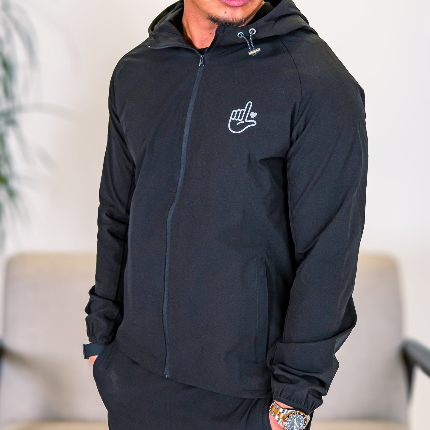 Activewear Zip-Up Hooded Jacket