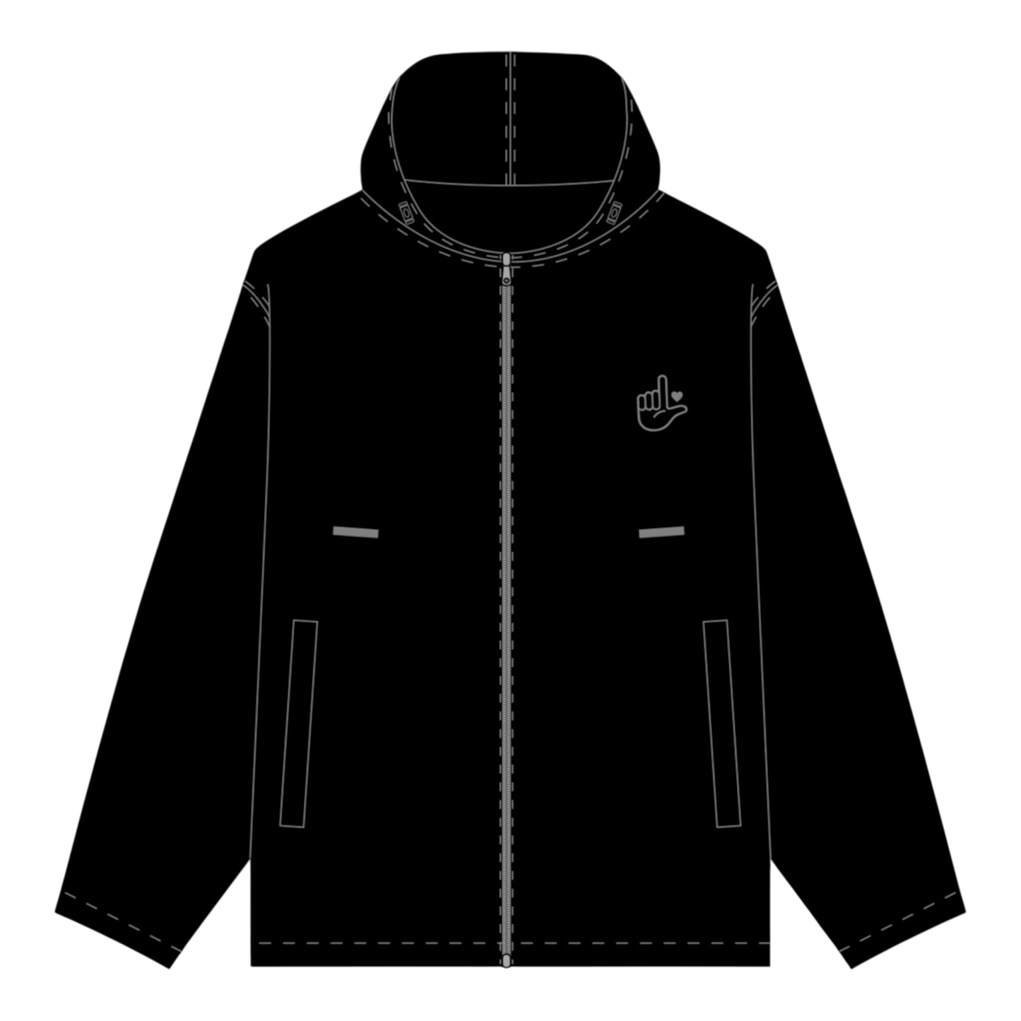 Activewear Zip-Up Hooded Jacket